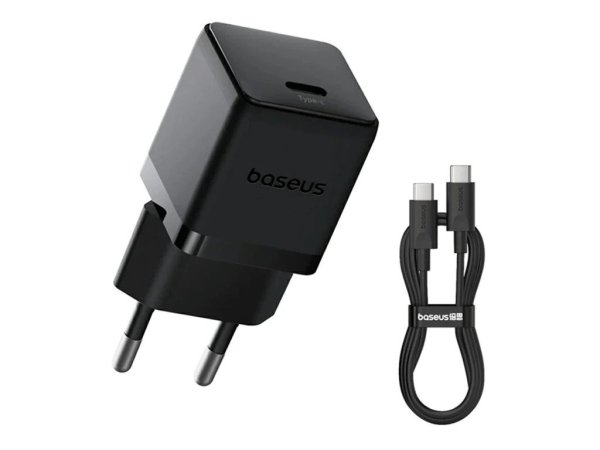 Baseus Palm Fast Nabíječka USB-C 20W + Datový Kabel USB-C/USB-C 1m Black?v=1759873203