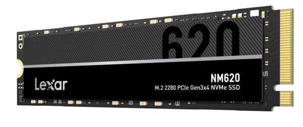 LEXAR NM620 SSD NVMe M.2 512GB PCIe (čtení max. 3500MB/s, zápis max. 2400MB/s)