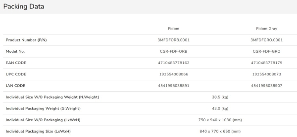 COUGAR herní křeslo FIDOM Orange/Gray