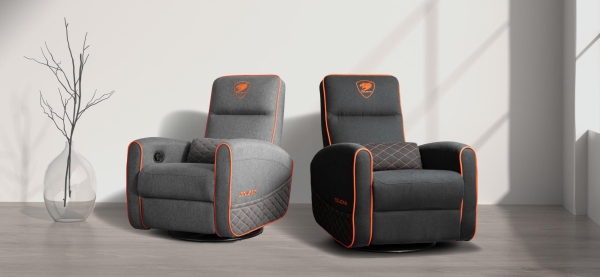 COUGAR herní křeslo FIDOM Orange/Gray