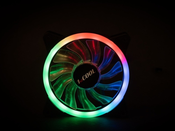 1stCOOL ventilátor AURA EVO ARGB Double RING 120mm (do CASE)