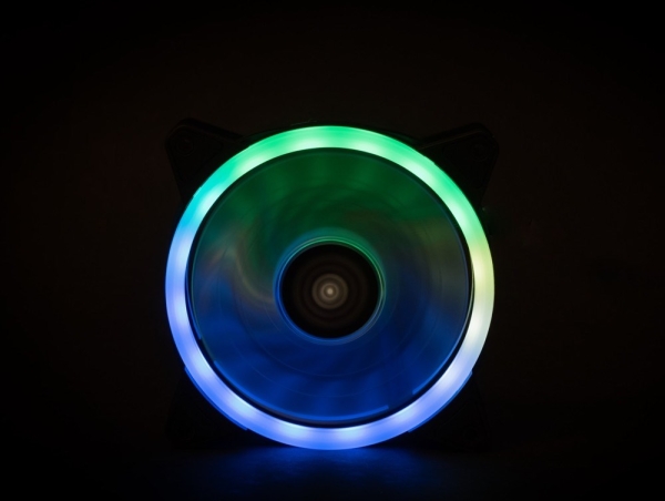 1stCOOL ventilátor AURA EVO ARGB Double RING 120mm (do CASE)