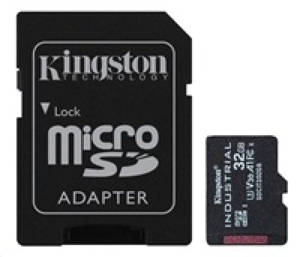 Kingston Industrial/micro SDHC/32GB/100MBps/UHS-I U3 / Class 10/+ Adaptér