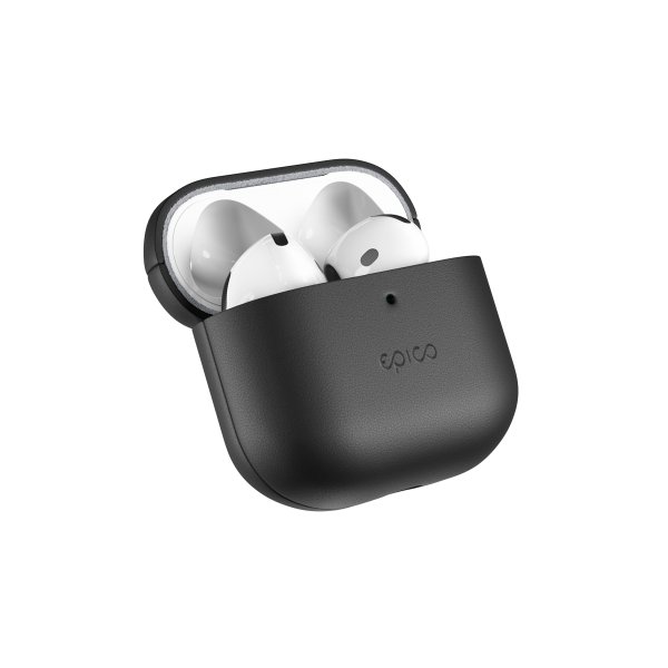 Epico kožené pouzdro pro AirPods 4/4 s ANC - černá?v=1755466814