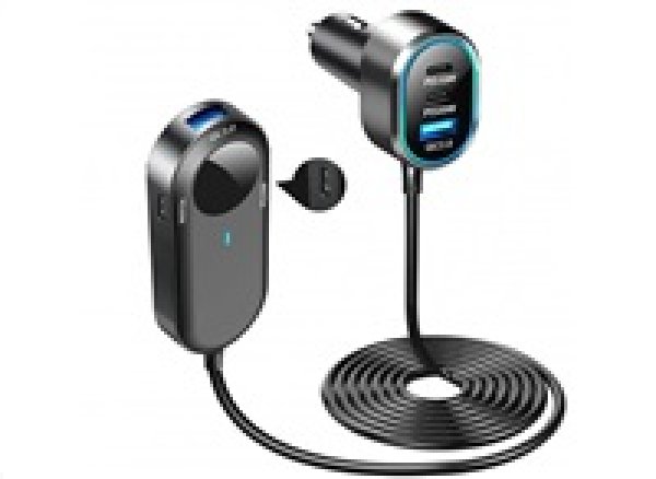 WG - Autonabíječka rozbočovač / 100W / 6 USB ports / 2x USB-A + 4x USB-C / s prodloužením