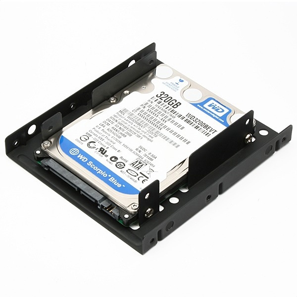 AXAGON RHD-225, kovový rámeček pro 2x 2.5" HDD/SSD do 3.5" pozice, montáž ventilátoru