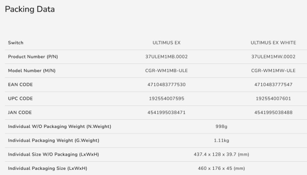 COUGAR herní klávesnice Ultimus EX black (N-KEY Rollover)
