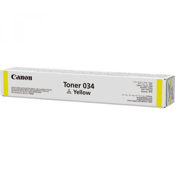 Toner CANON 034, 9451B001 žlutý (7 300 stran)