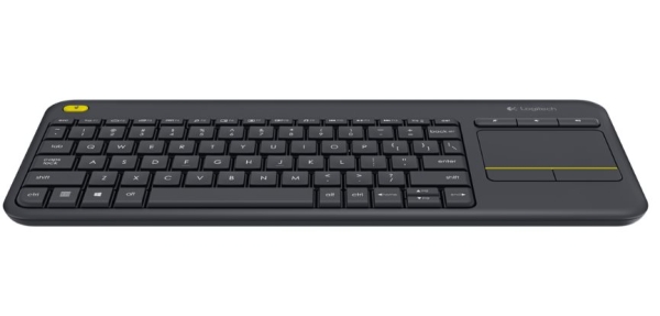 Logitech K400 plus/Bezdrátová USB/CZ-SK layout/Černá
