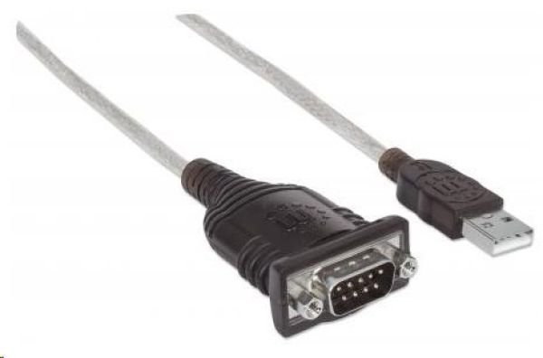 MANHATTAN Převodník z USB na sériový port (FTDI FT232RL Chip, 45cm)