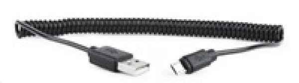 GEMBIRD Kabel USB A Male/Micro B Male 2.0, 1,8m, Black, kroucený?v=1754114405