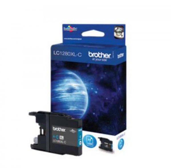 Náplň BROTHER LC 1280XLC azurová (1 200 stran)