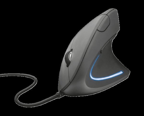 TRUST Verto/Vertikální/Optická/Drátová USB/Černá