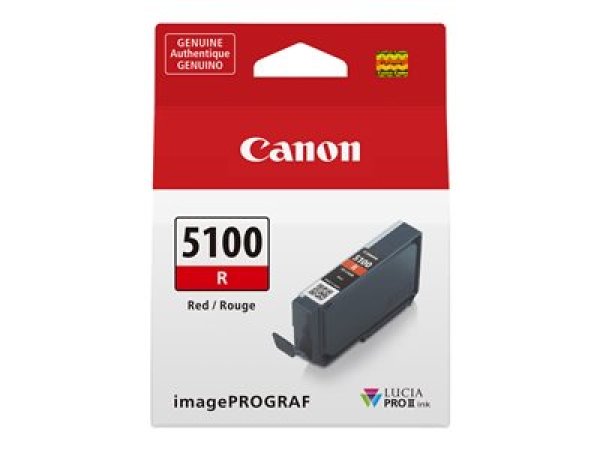 Náplň Canon originální PFI-5100 R, 6958C001, Red
