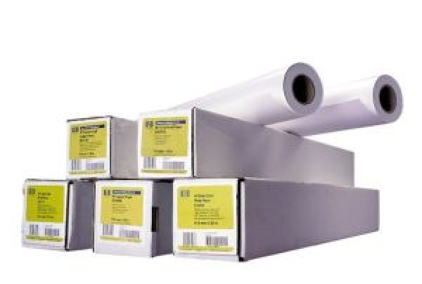 HP - Dřevěné vlákno - matný - s povrchovou úpravou - 6,6 mil - Role A1 (61,0 cm x 30,5 m) - 130 g/m2 - 35 libry - 1 role papír - pro DesignJet 45XX, T1100, T1120, T120, T1200, T1300, T1500, T2300, T520, T920, Z2600, Z5200