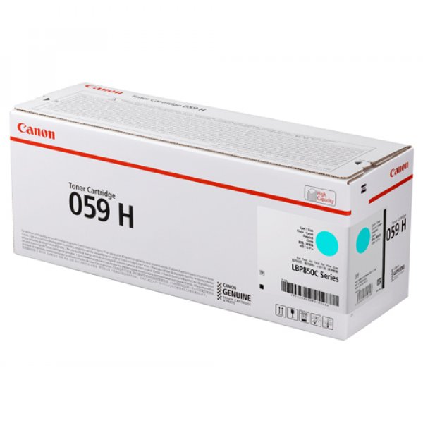Toner CANON 059HC, 3626C001 azurový (13 500 stran)