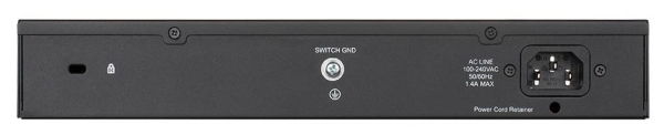 D-Link DGS-1100-24PV2 24-Port PoE Gigabit Smart Managed Switch, 12x PoE, PoE budget 100W, fanless