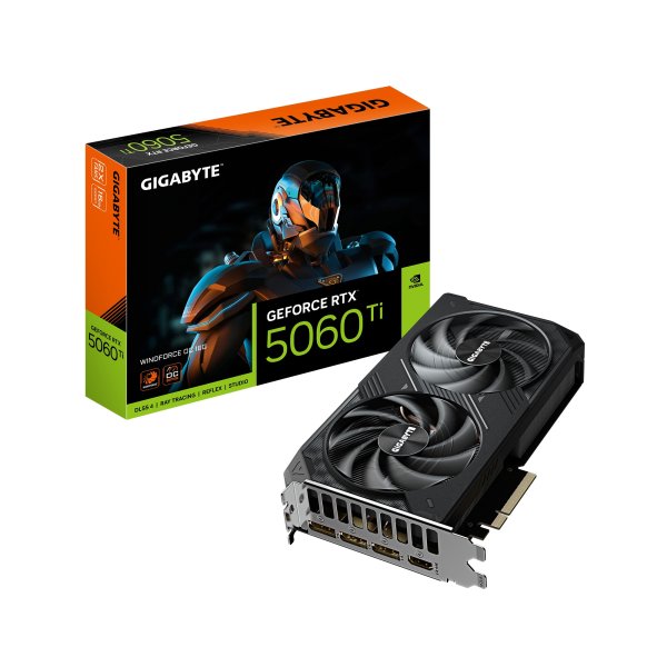 GIGABYTE VGA NVIDIA GeForce RTX 5060 Ti WINDFORCE OC 16G, 16G GDDR7, 3xDP, 1xHDMI