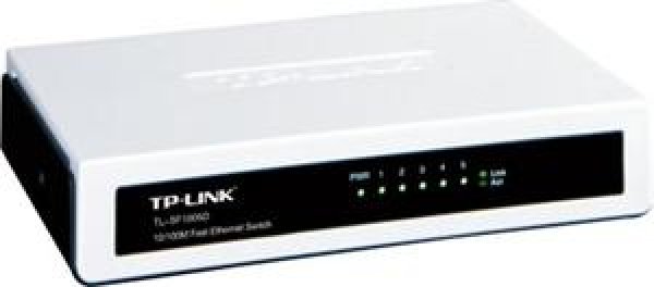 TP-Link switch TL-SF1005D (5x100Mb/s, fanless)