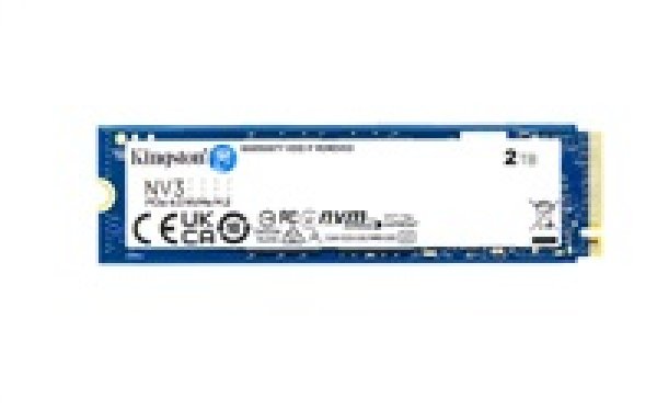 KINGSTON NV3 SSD NVMe M.2 2TB PCIe Gen 4x4 NVMe (čtení max. 6000MB/s, zápis max. 5000MB/s)