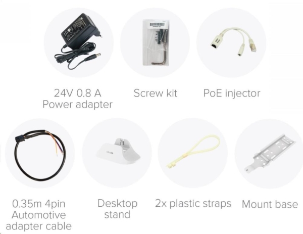 MikroTik wAP R (RBwAPR-2nD), 650MHz CPU, 64MB RAM, 1x LAN, 2.4GHz Wi-Fi, 2x2MIMO, 2dBi, vč. L4