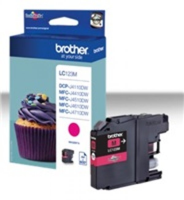 Náplň BROTHER LC 123M purpurová (600 stran)