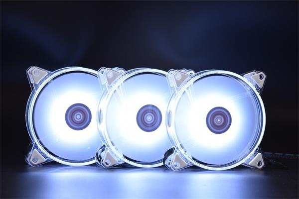 1stCOOL KIT AURA EVO CRYSTAL ARGB 3x Crystal White ventilátor + ARGB Nano řadič