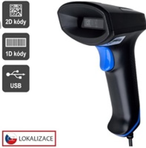 Virtuos CCD 2D čtečka Virtuos HT-851A, USB, bez stojánku, černá?v=1763851203