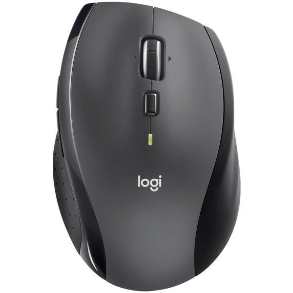 Logitech Marathon M705/Kancelářská/Optická/Pro praváky/Bezdrátová USB/Černá