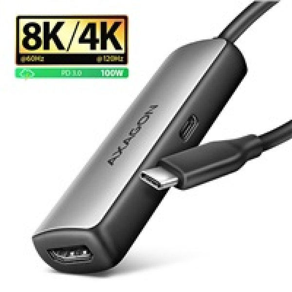 AXAGON RVC-HI8KPD, USB-C -> HDMI 2.1 redukce / adaptér, 8K/60Hz, 4K/144Hz, HDR10+, PD100W?v=1746100806