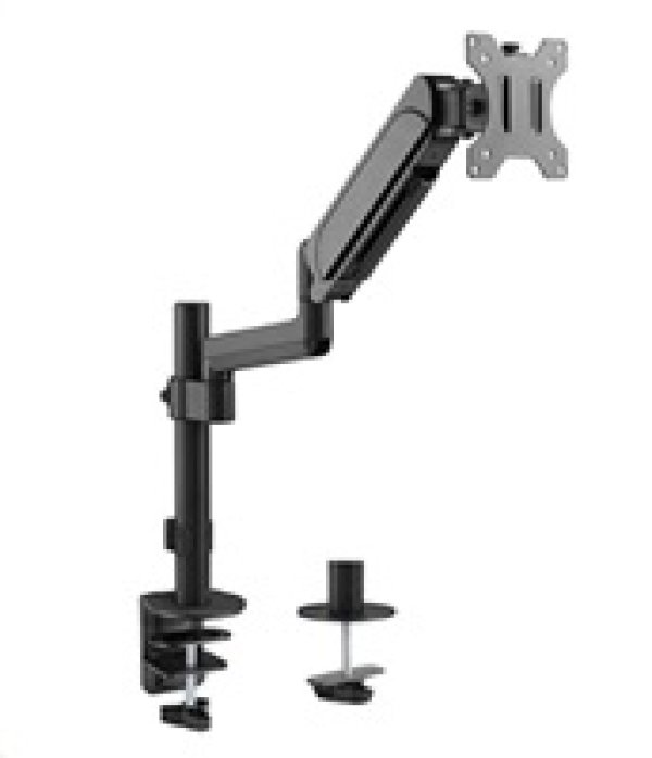 Držák monitoru Brateck LDT48-C012 jedno rameno na tyčovém držáku plynová vzpěra