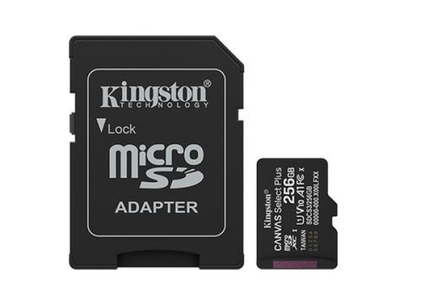 Kingston MicroSDXC karta 512GB Canvas Select Plus, U3, V30, A1, SD Adaptér