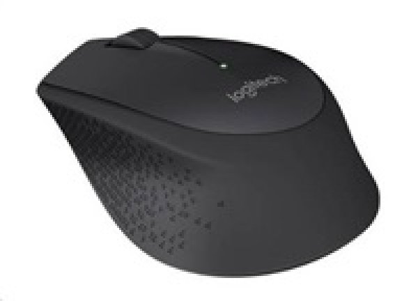 Logitech M280/Ergonomická/Optická/Bezdrátová USB/Černá