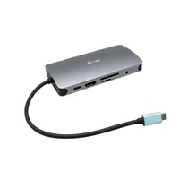 i-tec USB-C Metal Nano Dock HDMI/VGA with LAN, Power Delivery 100 W + zdroj 100W