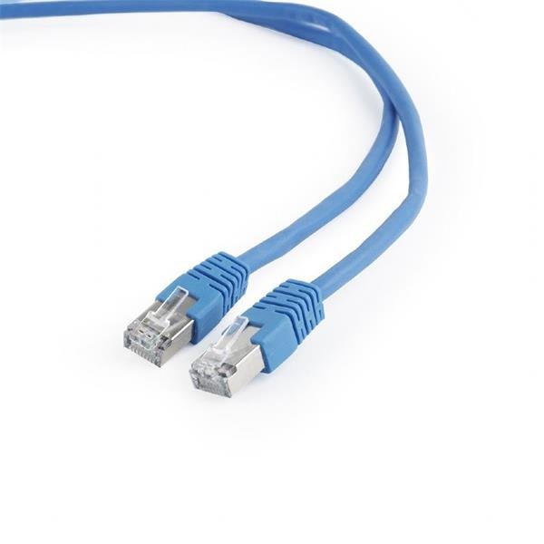 GEMBIRD kabel patchcord CAT6 stíněný FTP 0,5m, modrý