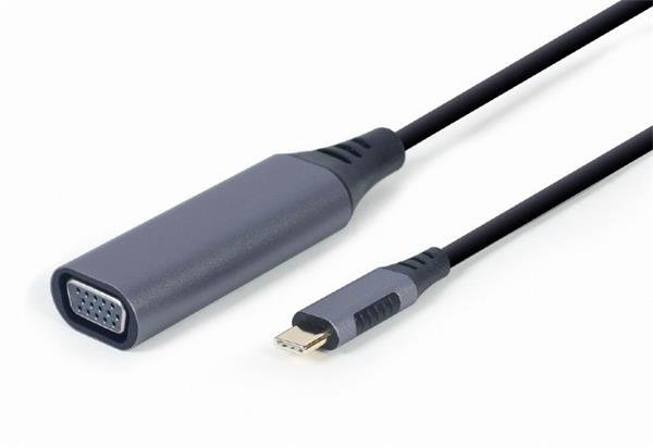 Gembird adaptér USB-C (M)  na VGA (F), 0.15m kábel, šedý?v=1761864003