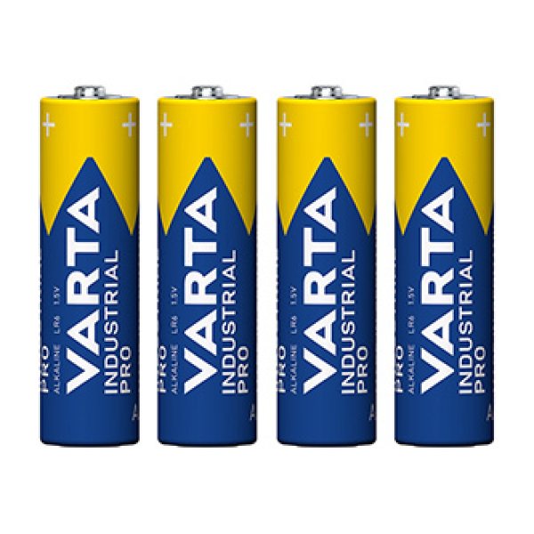 Baterie alkalická, AA (LR6), AA, 1.5V, Varta, fólie, 4-pack, VAR-LR6IND, Industrial Pro?v=1754136002
