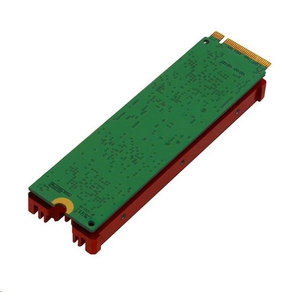 AXAGON CLR-M2, hliníkový pasivní chladič pro oboustranný M.2 SSD disk, výška 12 mm