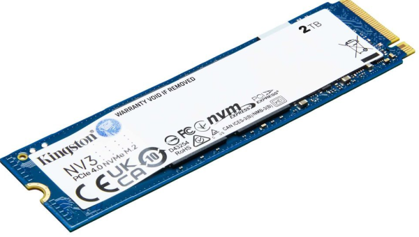 KINGSTON NV3 SSD NVMe M.2 2TB PCIe Gen 4x4 NVMe (čtení max. 6000MB/s, zápis max. 5000MB/s)