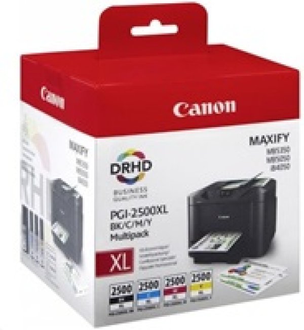 Canon CARTRIDGE PGI-2500XL multipack pro Maxify iB4050, iB4150, MB5050, MB515x, MB5350, MB545x (1295 str.)