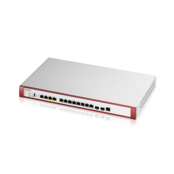 Zyxel USG FLEX700 H Series, User-definable ports with 2*2.5G, 2*10G( PoE+) & 8*1G, 2*SFP+, 1*USB (device only)
