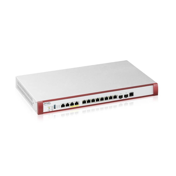 Zyxel USG FLEX700 H Series, User-definable ports with 2*2.5G, 2*10G( PoE+) & 8*1G, 2*SFP+, 1*USB (device only)