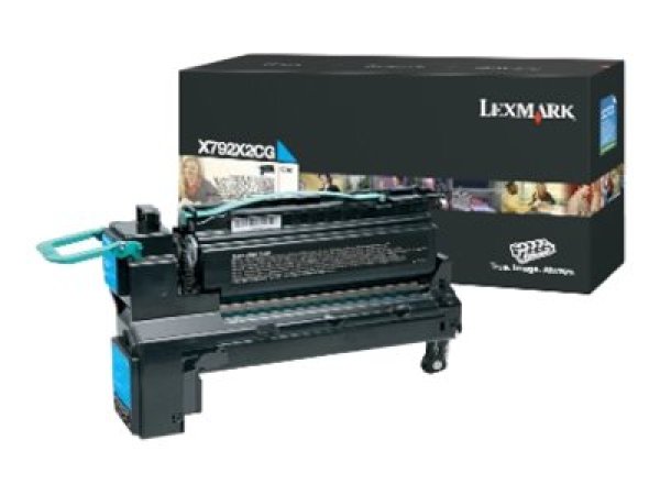Toner Lexmark X792X2CG azurový