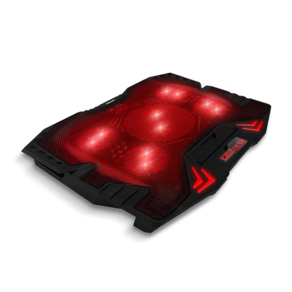 EVOLVEO Ania 5R, chladicí podstavec pro notebook, červené podsvícení