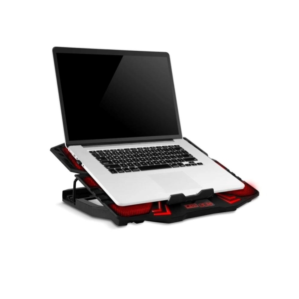 EVOLVEO Ania 5R, chladicí podstavec pro notebook, červené podsvícení