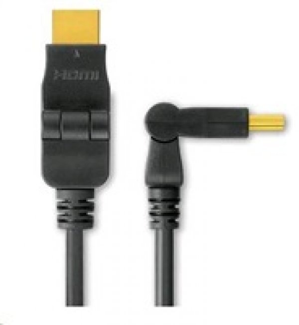 PREMIUMCORD Kabel HDMI 3m High Speed + Ethernet (v1.3), otočné zlacené konektory?v=1754078403
