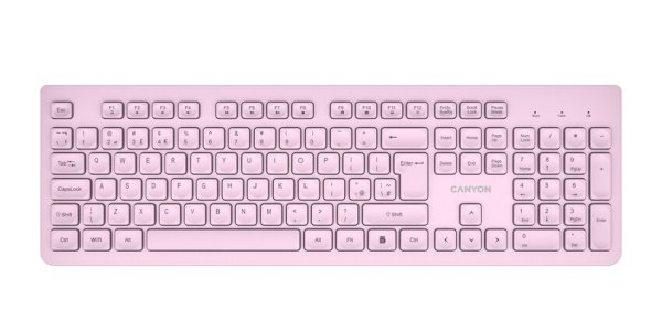 CANYON keyboard HKB-W01 CS AAA Wireless Pink
