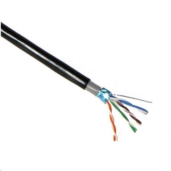 FTP kabel PlanetElite, Cat5E, drát, dvojitý venkovní PE+PVC, Dca, černý, 305m, cívka?v=1765790777