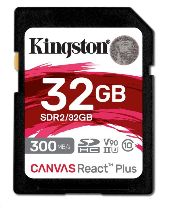 KINGSTON SD card SDHC 32GB Canvas React Plus