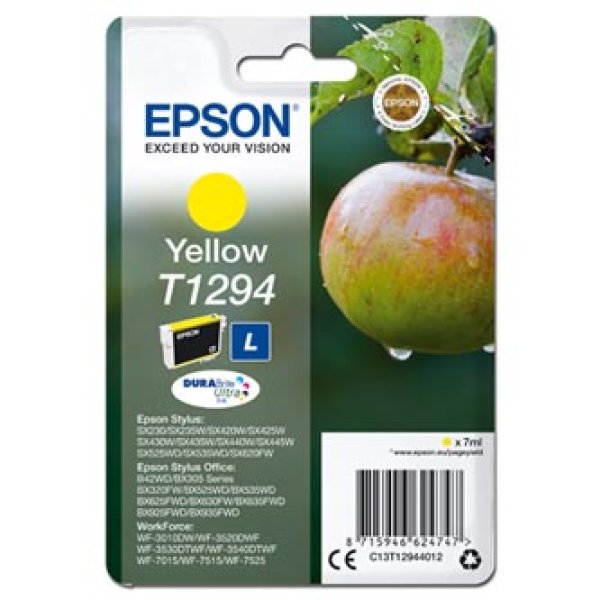 Náplň Epson C13T12944012 (L) žlutá blistr